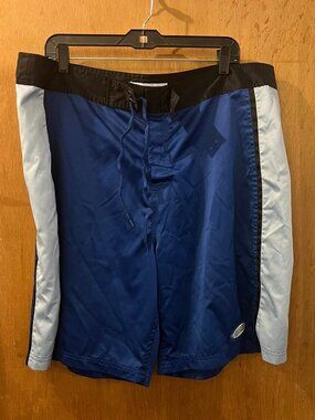 Size XL - Pepsi - Men's Blue and White Swim Trunks